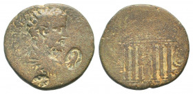 CILICIA. Diocaesarea. Septimius Severus. 193-211 ad.ae Bronze.Laureate, draped and cuirassed bust of Septimius Severus to right, countermark: eagle wi...