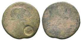 UNCERTAIN.AE Bronze.Head to right, Countermark, Athena / Blank worn surface.


Weight : 13.8 gr

Diameter : 25 mm