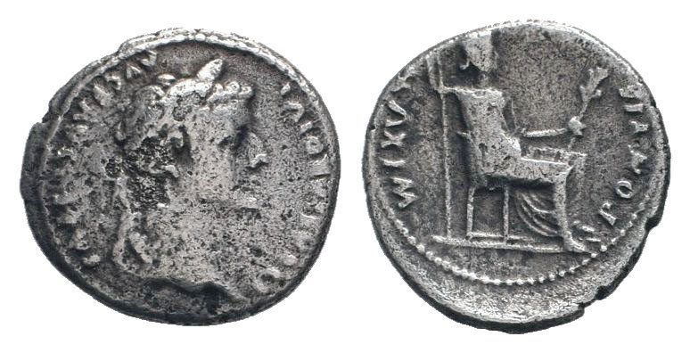 TIBERIUS.14-37 AD.Lugdunum mint.AR Denarius.TI CΛESΛR DIVI ΛVG F ΛVGVSTVS; laure...