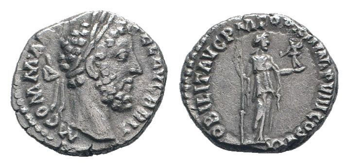COMMODUS.177-192 AD.Rome mint.AR Denarius. M COMM ANT P FEL AVG BRIT, Head of Co...
