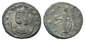 SALONINA.254-268 AD. Sisac mint.BI Antoninianus.SALONINA AVG, Draped bust right, wearing stephane, set on crescent / VENVS AVG, Venus standing left, h...