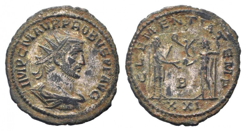 PROBUS .276-282 AD. Cyzicus mint.BI Antoninianus. IMP C M AVR PROBVS AVG, Radiat...