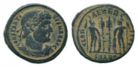 CONSTANTINE I.307-337 AD.Antioch mint.AE Follis.CONSTANTINVS MAX AVG, Rosette-diademed, draped and cuirassed bust of Constantine I to right / GLORIA E...
