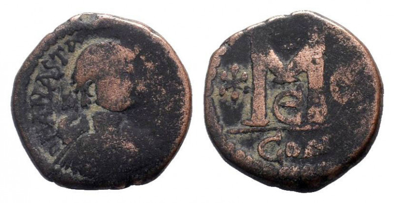 ANASTASIUS I.491-518 AD. Constantinople mint.AE Follis. DN ANASTASIVS PP AVG, pe...
