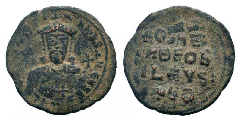 CONSTANTINE VII. 913-959 AD. Constantinople mint.AE Follis.CONST bASIL ROM, crow...