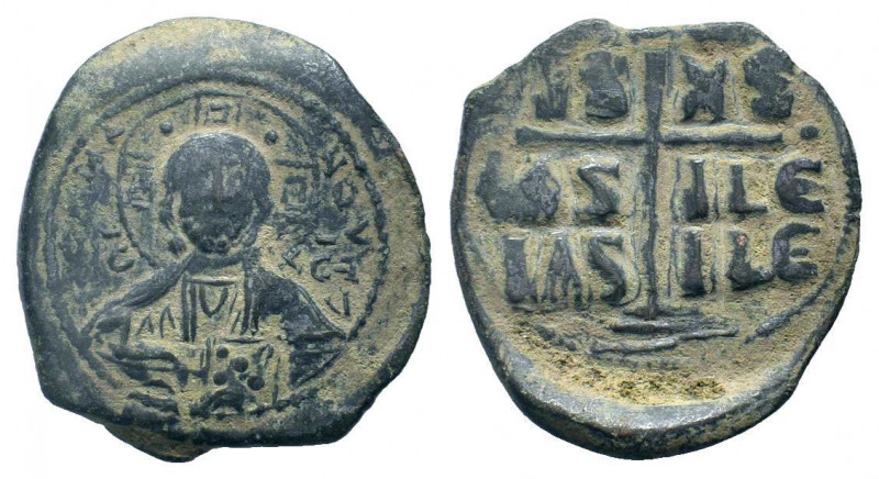 ROMANUS III. 1028-1034 AD.Constantinople mint. Class B anonymous follis. IC-XC t...