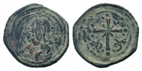 NICEPHORUS III. 1078-1081 AD.Class I Anonymous follis. IC-XC to left and right of bust of Christ, nimbate, facing, right hand raised, book of gospels ...