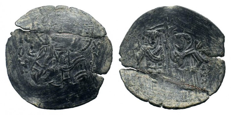 LATIN RULERS OF CONSTANTINOPLE. 1204-1264 AD. Thessalonica mint.AE Trachy.Christ...