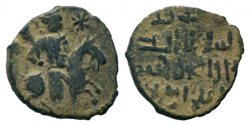SELJUQ of RUM.Kaykhusraw I.1st Reign.1192-1196 AD.No Mint & No Date.AE Fals.Hors...