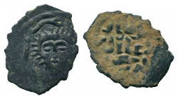 SELJUQ of RUM.Mesud II.1st Reign.1281- 1298 AD.No Mint.No Date.AE Fals.Sun like human face / Arabic legend.Izmirlier 1386.Very fine.

Weight : 2.1 gr
...