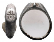 Byzantine.Circa 7th-13th century AD. Nice Silver Seal Ring

Weight : 16.1 gr

Diameter : 19 mm