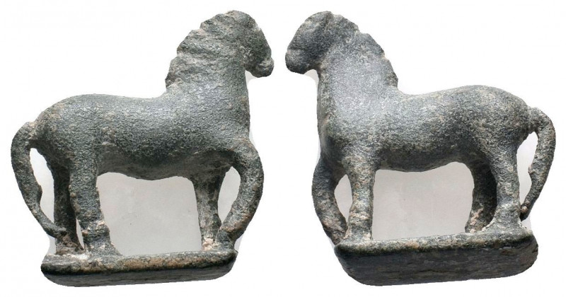 Ancient Rome.Circa1st-3rd century AD. Nice bronze Horse statue.

Weight : 18.6 g...