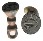 Crusaders.Circa 11th-12th century AD.Nice bronze Matrix Seal

Weight : 6.5 gr

Diameter : 22X12 mm