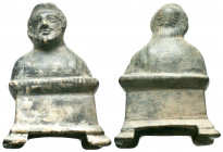 Ancient Rome.Circa 1st-3rd century AD.Bronze Bust Statue of Zeus

Weight : 96.8 gr

Diameter : 68X42 mm