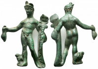 Ancient Rome.Circa 1st-3rd century AD.Bronze Statue of Hermes

Weight :

Diameter : 86X57 mm104.2 gr