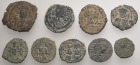 9 Byzantine follis.SOLD AS SEEN. NO RETURN.