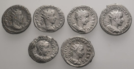 6 Roman AR Antoninianus.SOLD AS SEEN. NO RETURN.