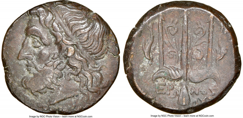 SICILY. Syracuse. Hieron II (ca. 275-215 BC). AE litra (20mm, 1h). NGC XF. Head ...
