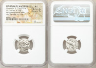 MACEDONIAN KINGDOM. Alexander III the Great (336-323 BC). AR drachm (17mm, 4.27 gm, 10h). NGC AU 5/5 - 5/5. Posthumous issue of Lampsacus, ca. 310-301...