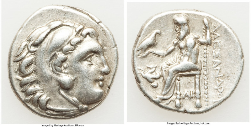 MACEDONIAN KINGDOM. Alexander III the Great (336-323 BC). AR drachm (18mm, 4.24 ...