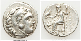 MACEDONIAN KINGDOM. Alexander III the Great (336-323 BC). AR drachm (18mm, 4.24 gm, 2h). VF. Posthumous issue of Lampsacus, ca. 310-301 BC. Head of He...