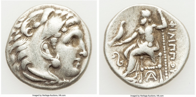 MACEDONIAN KINGDOM. Philip III Arrhidaeus (323-317 BC). AR drachm (18mm, 4.20 gm...