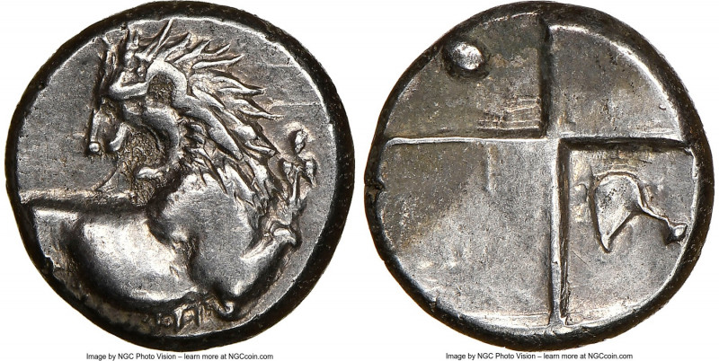 THRACE. Chersonesus. Ca. 4th century BC. AR hemidrachm (12mm). NGC XF. Persic st...