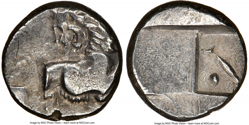 THRACE. Chersonesus. Ca. 4th century BC. AR hemidrachm (13mm). NGC Choice VF, di...