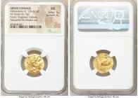 PONTIC KINGDOM. Mithradates VI Eupator (120-63 BC). AV stater (18mm, 8.17 gm, 12h). NGC MS 3/5 - 4/5. Types of Lysimachus of Thrace, Callatis, ca. 88-...