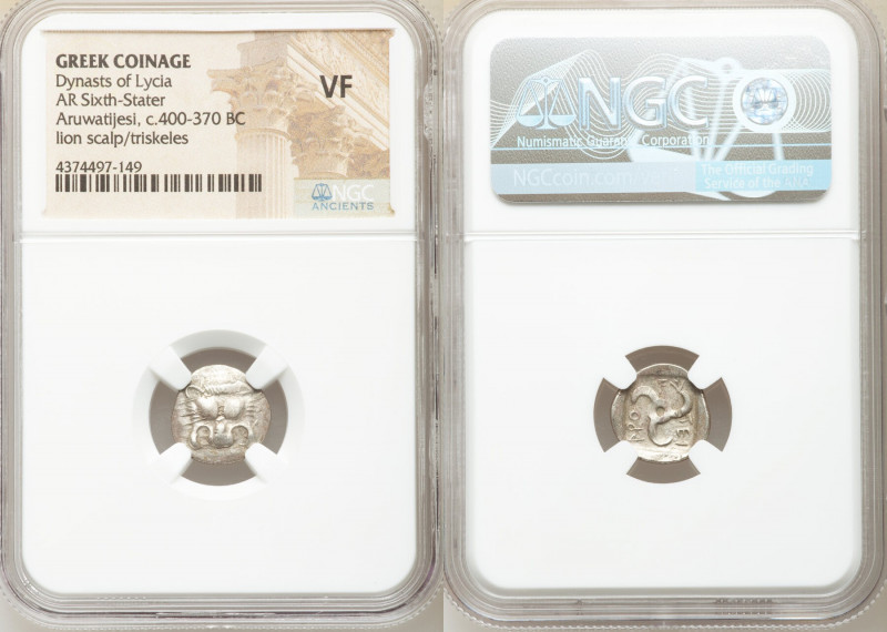 LYCIAN DYNASTS. Aruwatijesi (ca. 400-370 BC). AR sixth-stater (14mm, 9h). NGC VF...