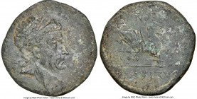 CILICIAN KINGDOM. Tarcondimotus I (ca. 39-31 BC). AE (23mm, 1h). NGC Choice VF. Anazarbus. Diademed head of Tarcondimotus I right, anchor countermark ...