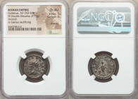 Gallienus (AD 253-268). BI antoninianus (22mm, 3.71 gm, 12h). NGC Choice AU 5/5 - 4/5, Silvering. Antioch. GALLIENVS AVG, radiate head of Gallienus le...