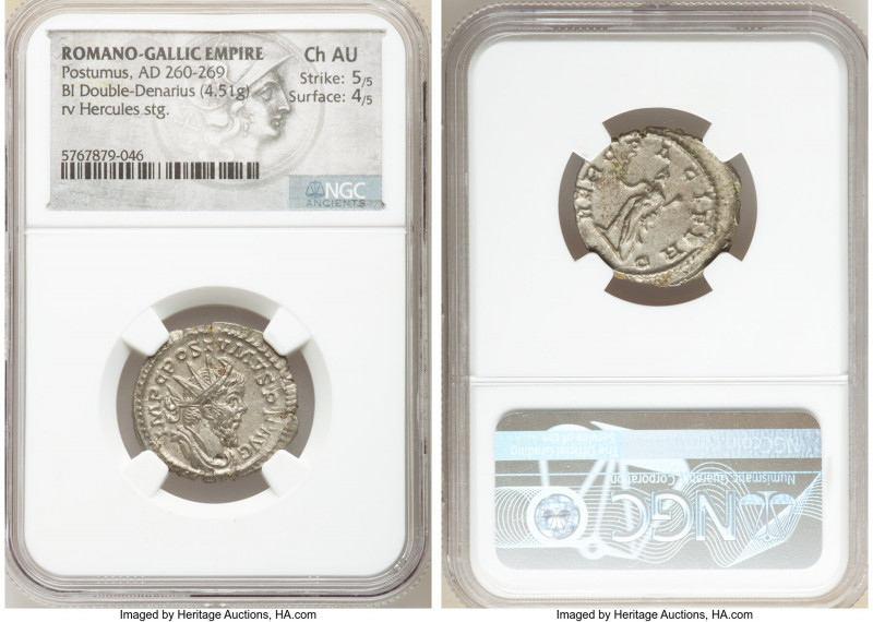 Postumus, Romano-Gallic Empire (AD 260-269). BI antoninianus (23mm, 4.51 gm, 7h)...