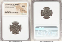 Victorinus, Romano-Gallic Empire (AD 269-271). BI antoninianus (20mm, 6h). NGC AU, Silvering Cologne, late 269-early 270. IMP C VICTORINVS P F AVG, ra...