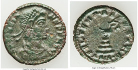 Constans, as Augustus (AD 337-350). AE3 or BI nummus (19mm, 2.11 gm, 1h). VF. Siscia, 1st officina, AD 348-350. D N CONSTA-NS P F AVG, pearl-diademed,...