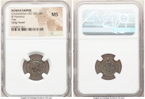 Constantinople Commemorative (ca. AD 330-340). AE3 or BI nummus (17mm, 12h). NGC MS. Trier, 2nd officina, ca. AD 332-333, struck under Constantine I t...