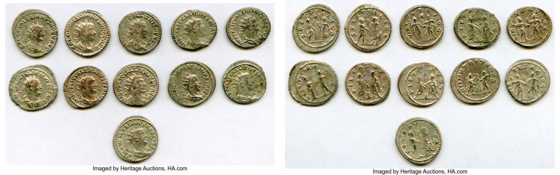 ANCIENT LOTS. Roman Imperial. AD 3rd century. Lot of eleven (11) BI antoniniani....