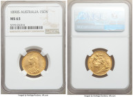 Victoria gold Sovereign 1890-S MS63 NGC, Sydney mint, KM10. AGW 0.2355 oz. 

HID09801242017

© 2020 Heritage Auctions | All Rights Reserved