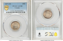Victoria 10 Cents 1871-H AU58 PCGS, Heaton mint, KM3. Light toning with residual luster, bold strike. 

HID09801242017

© 2020 Heritage Auctions |...