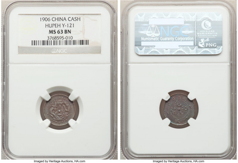 Hupeh. Kuang-hsü Cash CD 1906 MS63 Brown NGC, Ching mint, KM-Y121.

HID0980124...
