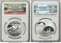 People's Republic Certified silver Proof "Smithsonian Institution - Mei Xiang and Tian Tian" One Ounce Panda Medal 2014 PR70 Ultra Cameo NGC, KM-Unl. ...