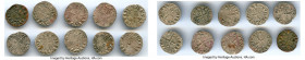 Principality of Antioch 10-Piece Lot of Uncertified Bohemond era "Helmet" Deniers ND (1163-1201) VF, Average size 17.9mm. Average weight 0.91gm. Sold ...