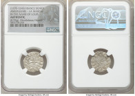 La Marche. Hugh IX-X Pair of Certified Deniers ND (1170-1245) Authentic NGC, Average weight 0.85gm. In the name of Louis. Sold as is, no returns. Ex. ...