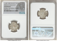 3-Piece Lot of Certified Assorted Deniers Authentic NGC, 1) Priory of Souvigny. Anonymous Denier ND (1150-1200), 0.89gm 2) Abbey of Saint-Martial. Ano...