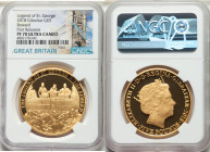 Elizabeth II gold Proof "Legend of St. George" 5 Pounds 2018 PR70 Ultra Cameo NGC, KM-Unl. Legend of St. George - Reward. First Releases. 

HID09801...