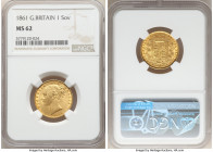 Victoria gold Sovereign 1861 MS62 NGC, KM736.1. AGW 0.2355 oz. 

HID09801242017

© 2020 Heritage Auctions | All Rights Reserved