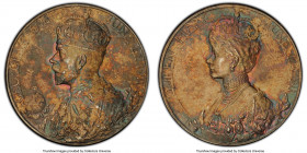 George V silver Matte Specimen "Coronation" Medal 1911 SP64 PCGS, BHM-4022, Eimer-1922b. 31mm. By BM GEORGE V CROWNED JUNE 22 1911 his crowned bust le...