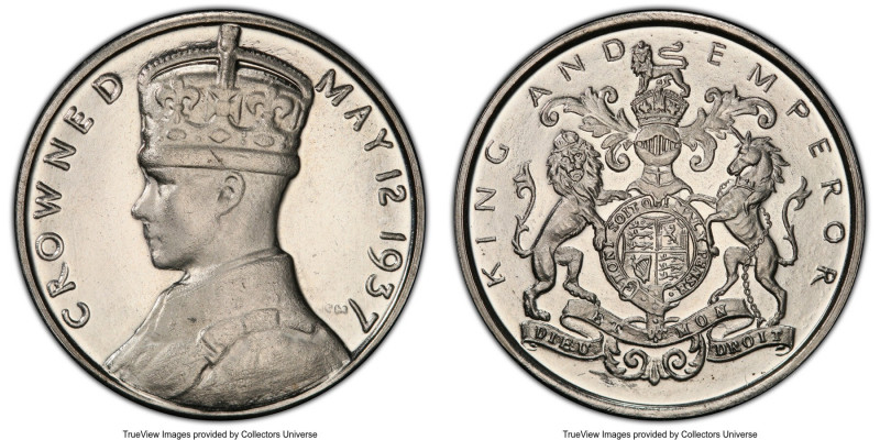 Edward VIII copper-nickel Specimen "Coronation" Medal 1937 SP64 PCGS, BHM-4302, ...