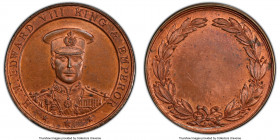 Edward VIII copper plated lead Specimen "Unissued Award" Medal ND (1937) SP64 Red and Brown PCGS, Giordano-CM172.2a. H. M. EDWARD VIII KING & EMPEROR ...