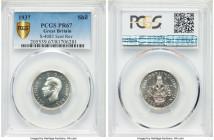 George VI Proof Shilling 1937 PR67 PCGS, KM854, S-4083. Scottish reverse. 

HID09801242017

© 2020 Heritage Auctions | All Rights Reserved